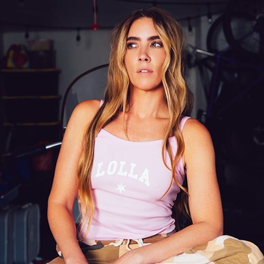 Lolla Star Baby Rib Spaghetti Tank