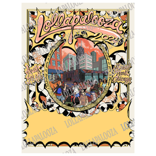 2024 JFG Lollapalooza Commemorative Poster