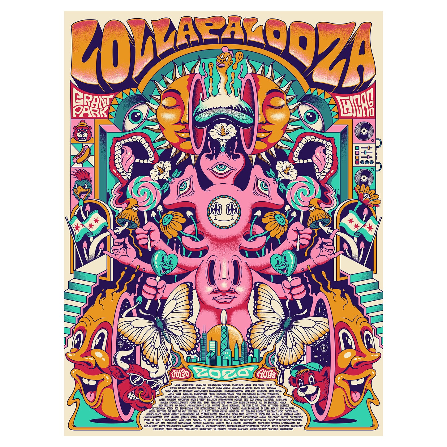 2026 Lollapalooza Commemorative Poster