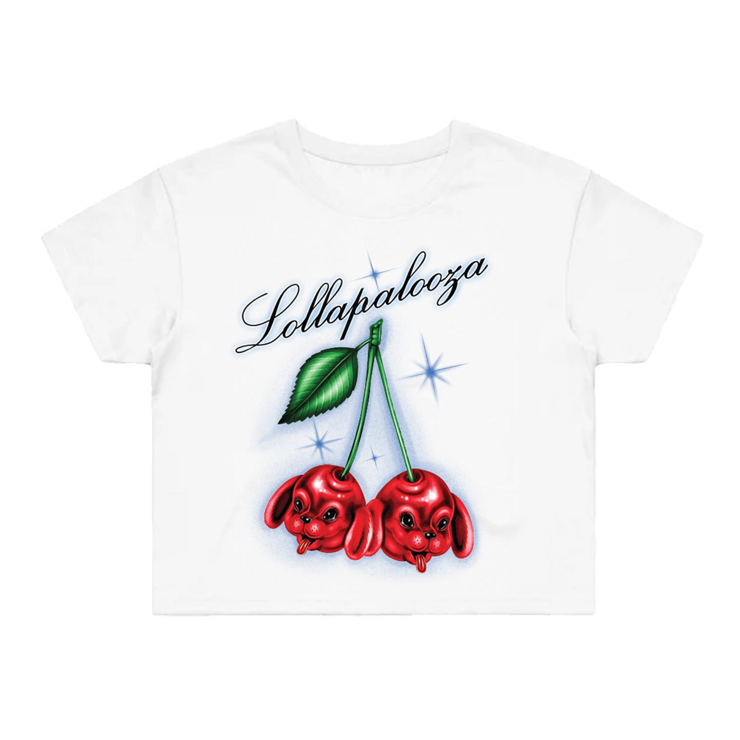 Women's Cherry Dog Crop Tee (Online Exclusive)