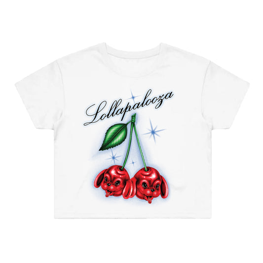 Women's Cherry Dog Crop Tee (Online Exclusive)