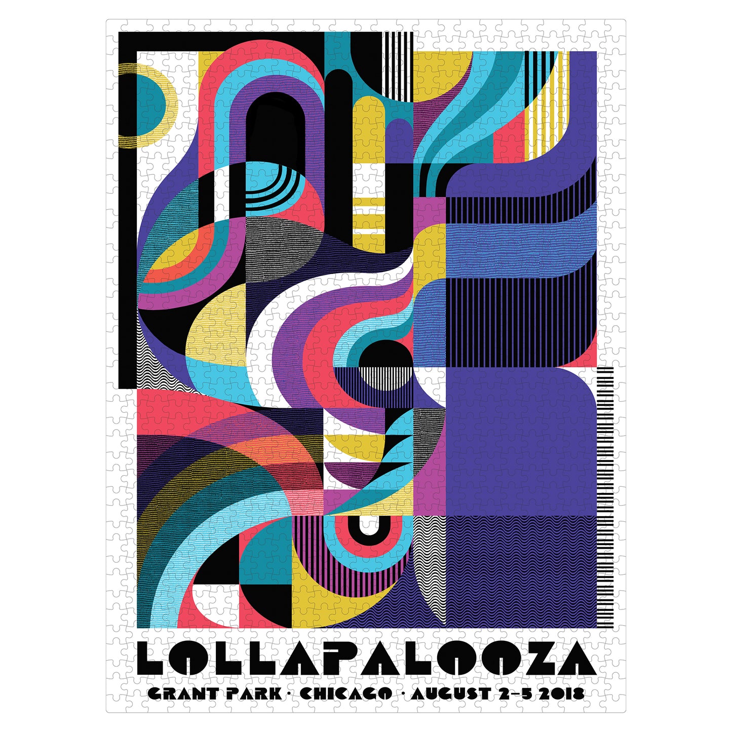Lollapalooza Poster Jigsaw Puzzle - 2018