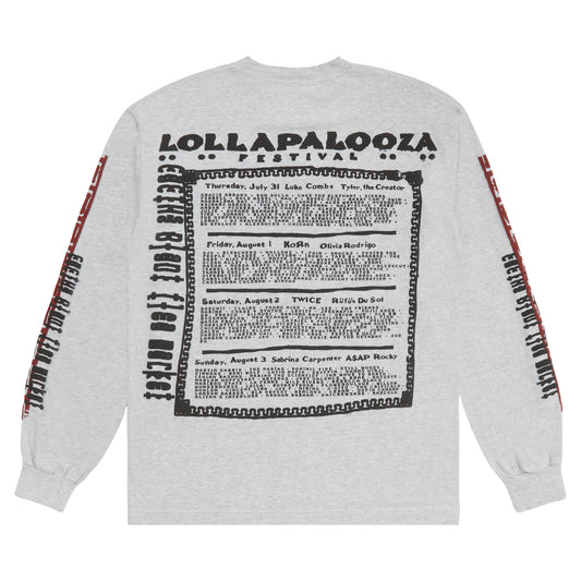 Lollapalooza x Cactus Plant Flea Market Long Sleeve Lineup Tee