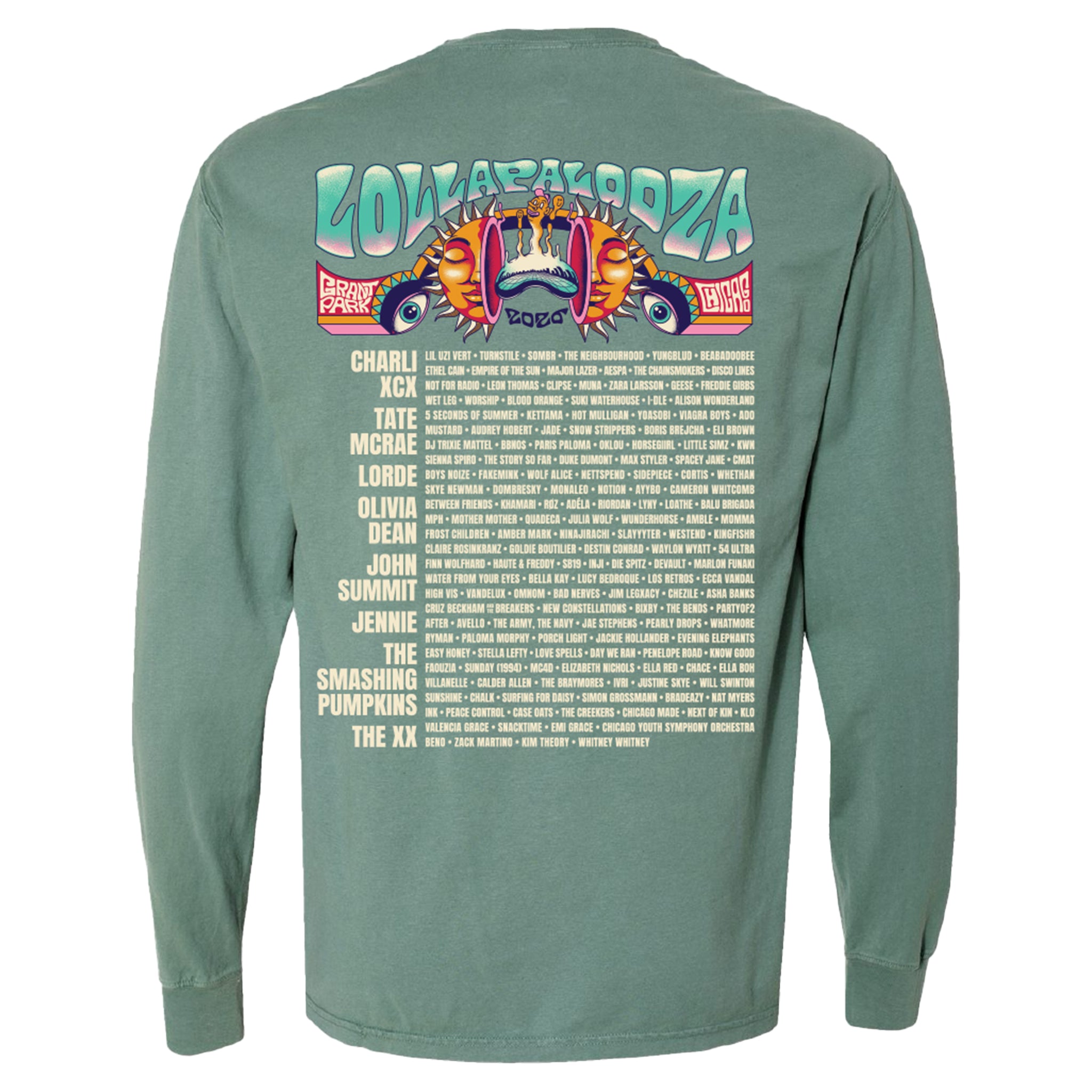 lala ページ Poster Lineup Long Sleeve Tee – Lollapalooza Store