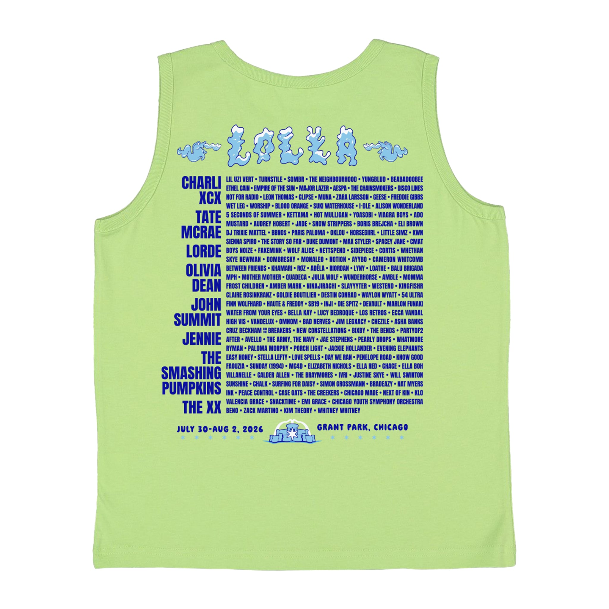 Youth Fountain Lineup Tank – Lollapalooza Store