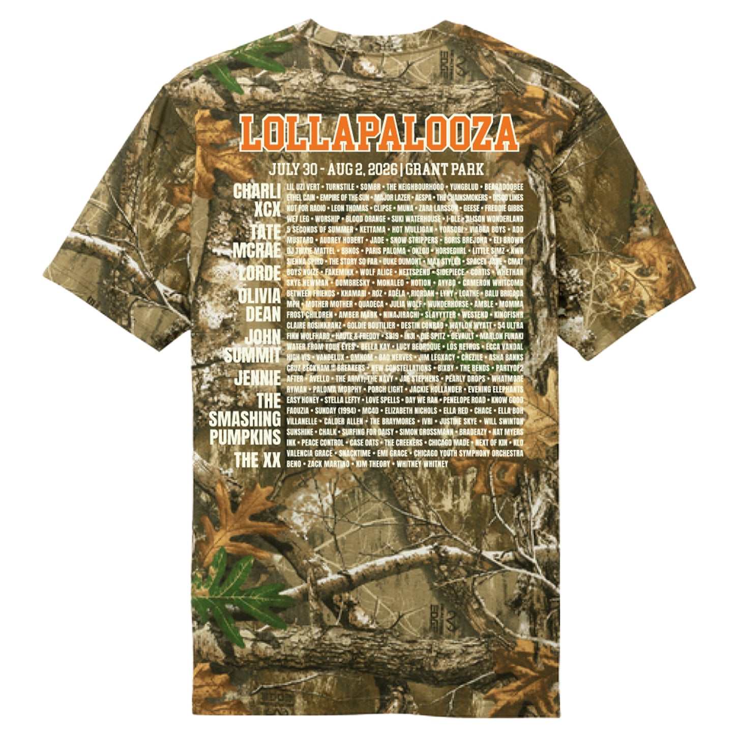 Lolla Camo Lineup Tee