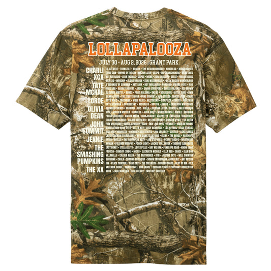 Lolla Camo Lineup Tee