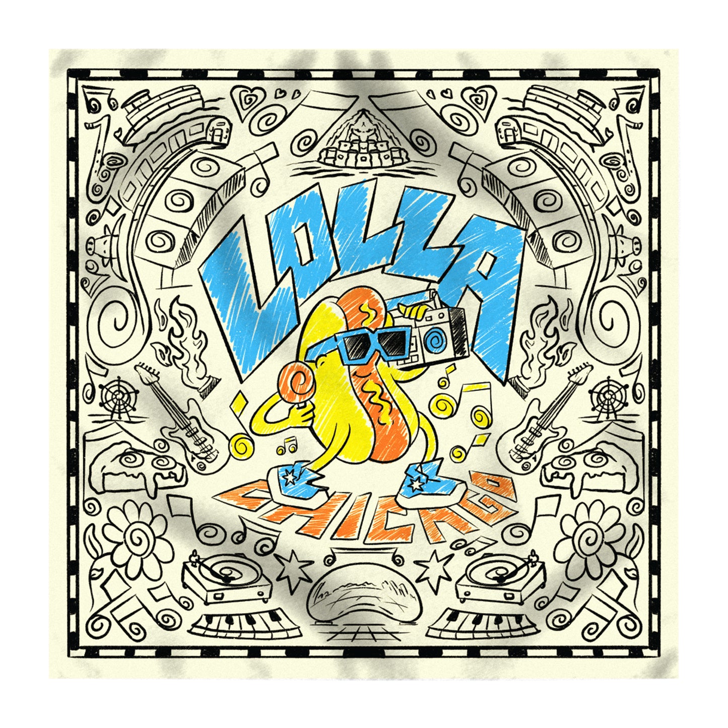 Hot Dog Bandana