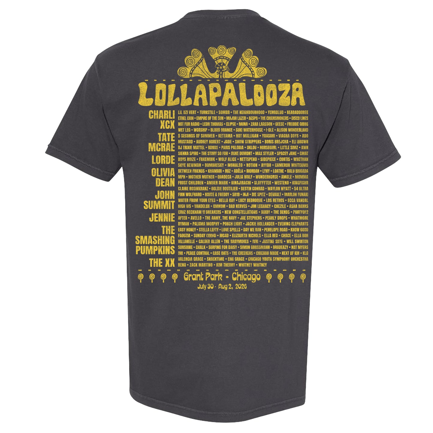 Lolla Guide Lineup Tee