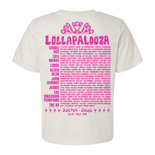 Women's Lolla Guide Lineup Boxy Tee