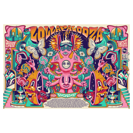 2026 Lollapalooza Signed & Numbered Poster
