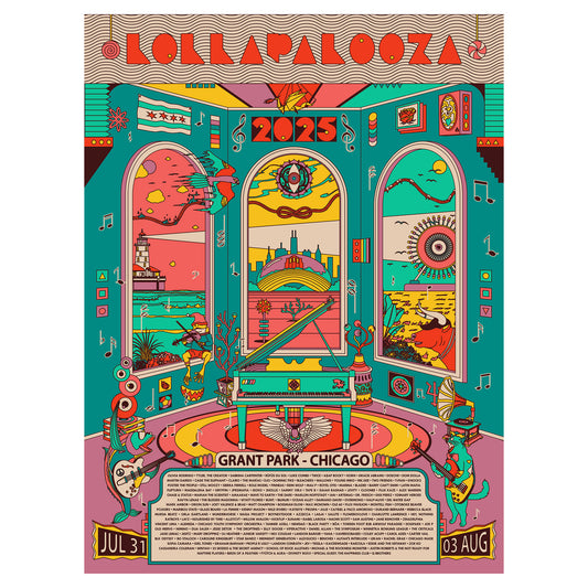 2025 Lollapalooza Commemorative Poster (Pre-Order)