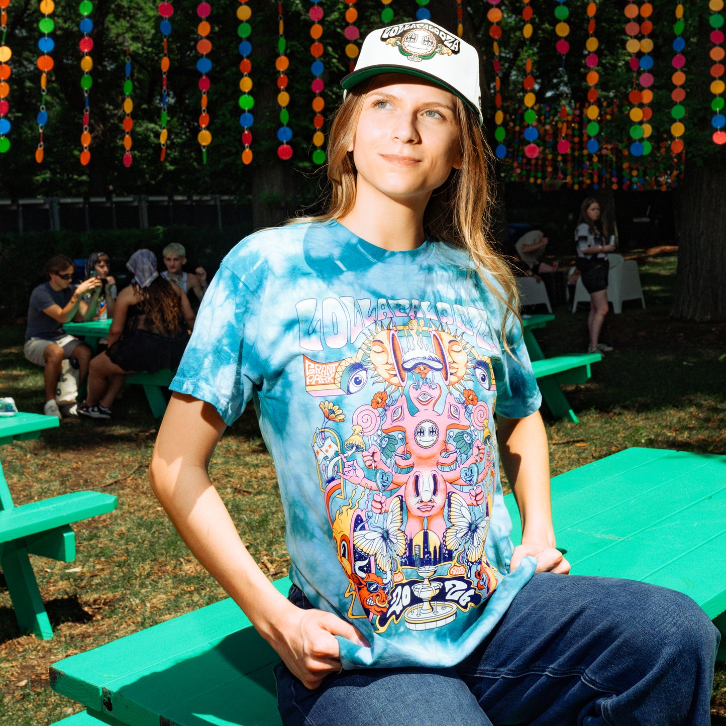 Poster Tie Dye Lineup Tee