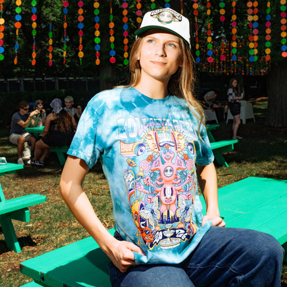 Poster Tie Dye Lineup Tee