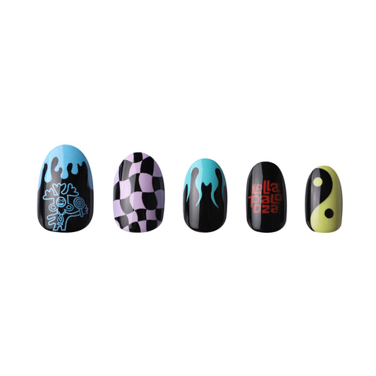 Lolla x Paint Lab Nail Set - "So Iconic" Black