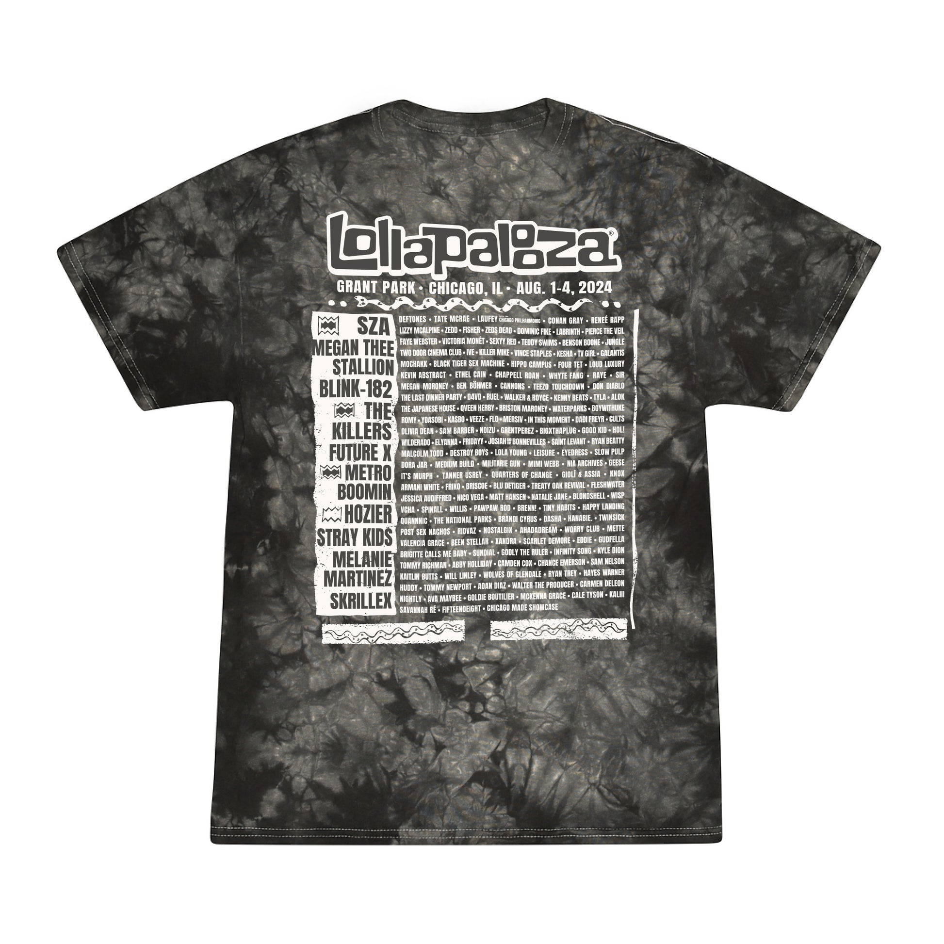 Unicorn Lineup Tie Dye Tee (Online Exclusive) – Lollapalooza