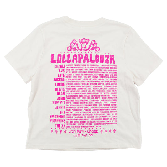Women's Lolla Guide Lineup Boxy Tee