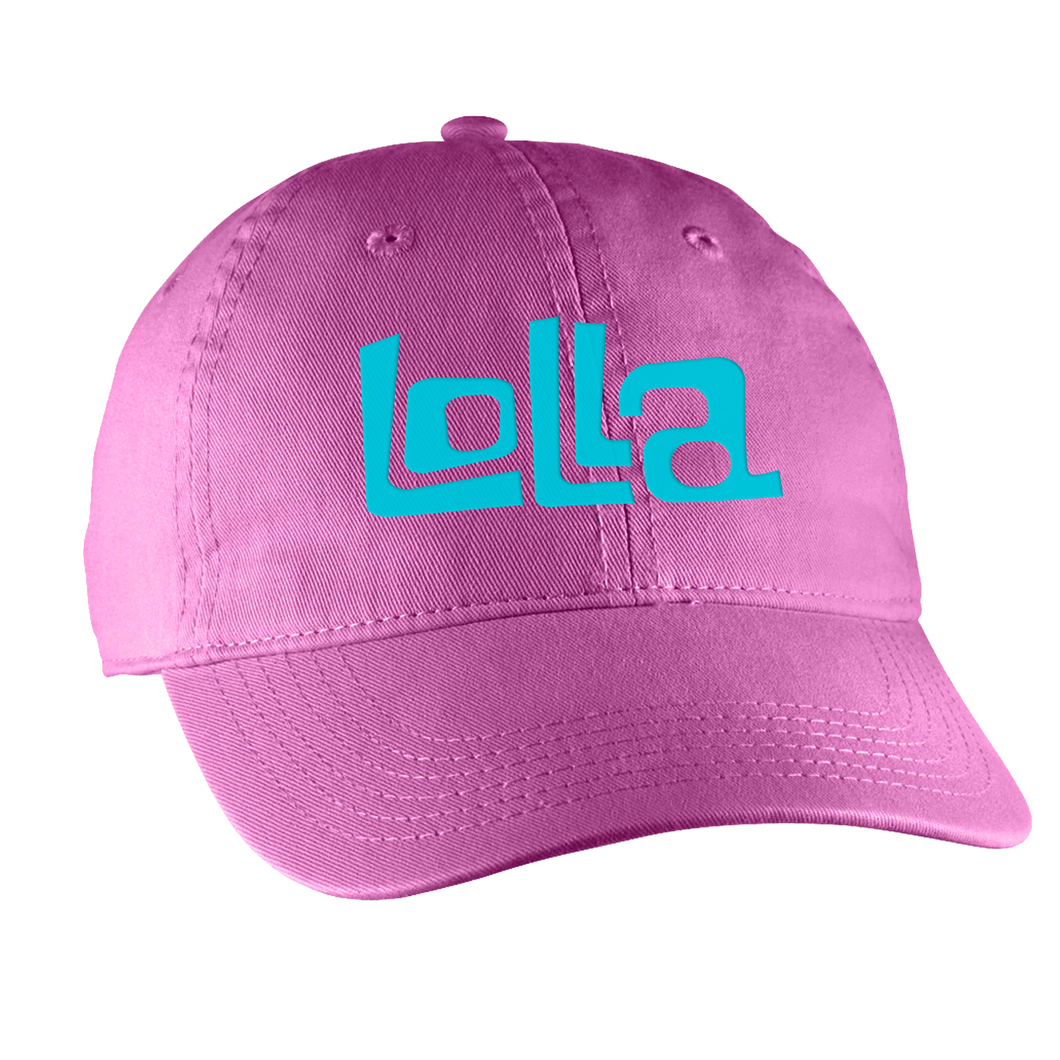 Lolla Logo Dad Hat - Pink