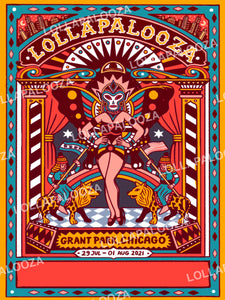 2021 Lollapalooza Poster - Commemorative